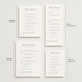 "Vintage Blue" - Wedding Weekend Itinerary Cards in Navy by Becky Nimoy - Formats Available