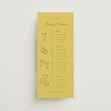 "Calia " - Wedding Weekend Itinerary Cards in Caribbean Citrus by Ani Somi - Front
