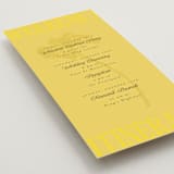 "Bloom" - Wedding Weekend Itinerary Cards in Caribbean Citrus by Morgan Kendall - Detail