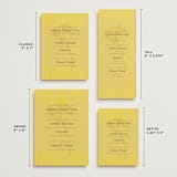 "Bloom" - Wedding Weekend Itinerary Cards in Caribbean Citrus by Morgan Kendall - Formats Available