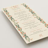 "Garden Heirloom" - Wedding Weekend Itinerary Cards in Garden by Elly - Detail
