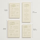 "rory" - Wedding Weekend Itinerary Cards in Olive by Ellen Schlegelmilch - Formats Available