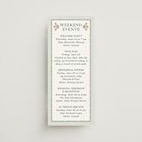 "River Valley" - Wedding Weekend Itinerary Cards in Pine by Paper Sun Studio - Front