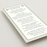"River Valley" - Wedding Weekend Itinerary Cards in Pine by Paper Sun Studio - Detail