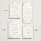 "Delicate Vines" - Wedding Weekend Itinerary Cards in Periwinkle by Kristen Smith - Formats Available