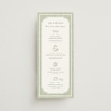 "Summer Linen" - Wedding Weekend Itinerary Cards in Garden by Kelly Schmidt - Front