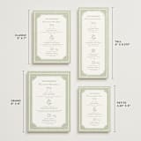 "Summer Linen" - Wedding Weekend Itinerary Cards in Garden by Kelly Schmidt - Formats Available