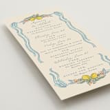 "Amalfi Coast Wedding" - Wedding Weekend Itinerary Cards in Aqua by Chris Griffith - Detail