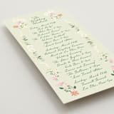 "spring draped garland" - Wedding Weekend Itinerary Cards in Spring by Phrosné Barwood - Detail