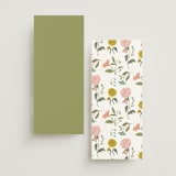 "botanical cameo" - Wedding Weekend Itinerary Cards in Swan by Lori Wemple - Back of Card Options