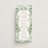 "gates and pillars" - Wedding Weekend Itinerary Cards in Sap by Becky Nimoy - Front