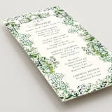 "gates and pillars" - Wedding Weekend Itinerary Cards in Sap by Becky Nimoy - Detail