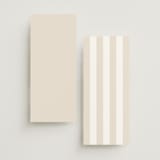 "Modern Romance" - Wedding Weekend Itinerary Cards in Almond by Eric Clegg - Back of Card Options