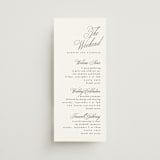 "Written with love" - Wedding Weekend Itinerary Cards in Noir Slate by Ana de Sousa - Front