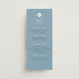 "Sweet Vintage" - Wedding Weekend Itinerary Cards in Periwinkle by Alethea and Ruth - Front