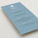 "Sweet Vintage" - Wedding Weekend Itinerary Cards in Periwinkle by Alethea and Ruth - Detail