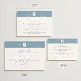 "Sweet Vintage" - Wedding Weekend Itinerary Cards in Periwinkle by Alethea and Ruth - Formats Available