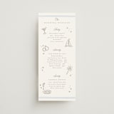 "Bristol" - Wedding Weekend Itinerary Cards in Aqua by Jennifer Wick - Front