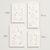 "Bristol" - Wedding Weekend Itinerary Cards in Aqua by Jennifer Wick - Formats Available