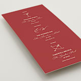 "Elizabeth" - Wedding Weekend Itinerary Cards in Burgundy by Helena Vitto - Detail