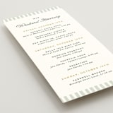 "Penumbra" - Wedding Weekend Itinerary Cards in Garden by Snow and Ivy - Detail