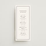 "Engraved names" - Wedding Weekend Itinerary Cards in Burgundy by Stacey Meacham - Front