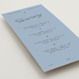 "Cheers" - Wedding Weekend Itinerary Cards in Sky by Blustery August - Detail