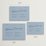 "Cheers" - Wedding Weekend Itinerary Cards in Sky by Blustery August - Formats Available