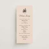"Arboretum" - Wedding Weekend Itinerary Cards in Almond by Morgan Kendall - Front