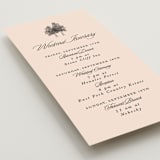 "Arboretum" - Wedding Weekend Itinerary Cards in Almond by Morgan Kendall - Detail