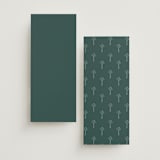 "Pair of Calla Lilies" - Wedding Weekend Itinerary Cards in Sage by Leah Bisch - Back of Card Options