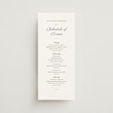 "Together Always" - Wedding Weekend Itinerary Cards in Chiffon by Eric Clegg - Front