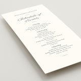 "Together Always" - Wedding Weekend Itinerary Cards in Chiffon by Eric Clegg - Detail
