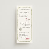 "Barolo" - Wedding Weekend Itinerary Cards in Deep Blush by Pati Cascino - Front