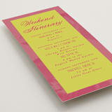 "Maximalist Poppies" - Wedding Weekend Itinerary Cards in Flamingo by Morgan Kendall - Detail