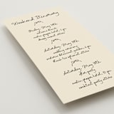 "Inkwoven" - Wedding Weekend Itinerary Cards in Tuxedo by Jelena Vuletic - Detail