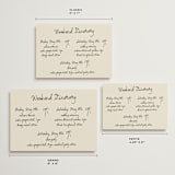 "Inkwoven" - Wedding Weekend Itinerary Cards in Tuxedo by Jelena Vuletic - Formats Available