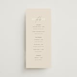 "True North" - Wedding Weekend Itinerary Cards in Olive You More by Design Lotus - Front