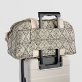 "zigzag" - Weekender in Mocha by Miranda Mol - Trolley Sleeve