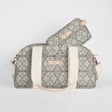 "zigzag" - Weekender in Mocha by Miranda Mol - Matching Dopp Kitt Available