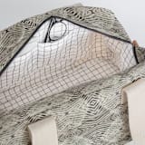 "zigzag" - Weekender in Mocha by Miranda Mol - Interior Front
