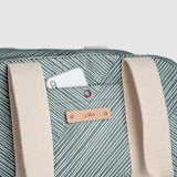 "Line Wrap" - Weekender in Cactus by Michelle Taylor - Fabric Detail