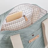 "Line Wrap" - Weekender in Cactus by Michelle Taylor - Interior Back