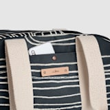 "Chalk Dust" - Weekender in Ink by Deborah Velasquez - Fabric Detail