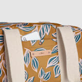 "Wandering" - Weekender in Mustard by Alicia Schultz - Fabric Detail