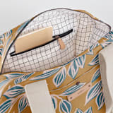"Wandering" - Weekender in Mustard by Alicia Schultz - Interior Front