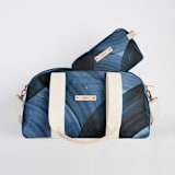 "tides" - Weekender in Denim by Iveta Angelova - Matching Dopp Kitt Available