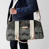 "Savanna Grassland" - Weekender in Obsidian by Deborah Velasquez - On Model