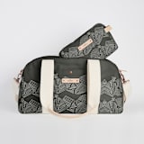"Savanna Grassland" - Weekender in Obsidian by Deborah Velasquez - Matching Dopp Kitt Available
