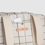 "Montauk" - Weekender in Cocoa by Carolyn Nicks - Fabric Detail
